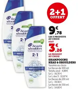 Super U HEAD & SHOULDERS Shampooing offre
