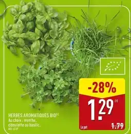 ALDI Herbes aromatiques bio offre
