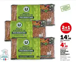 Super U U Paillis d'écorces de pin maritime offre