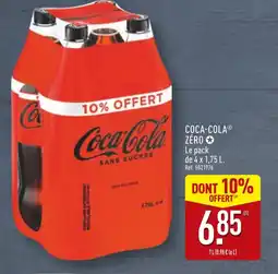 ALDI de 4 x 1,75 L.Coca-Cola Coca-Cola Zéro offre
