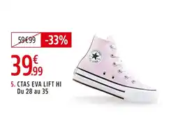 Intersport Converse Chaussures en toile ctas eva lift hi enfant offre