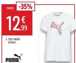 Intersport Puma Tee-shirt à manches courtes Cat Enfant offre