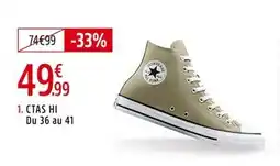 Intersport Converse Chaussures en toile ctas hi adulte offre