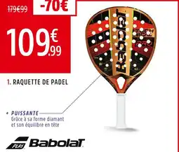 Intersport Babolat Raquette de Padel Tech vertuo 2.5 offre
