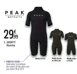 Intersport PEAK WETSUITS Shorty Homme offre