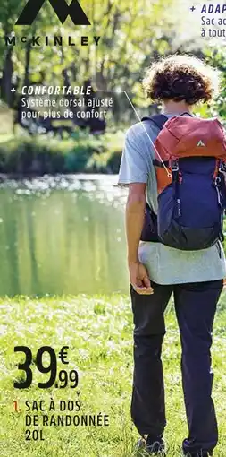 Intersport McKINLEY SAC À DOS DE RANDONNÉE 20L offre