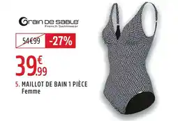 Intersport Grain de sable Maillot de bain 1 pièce Femme offre
