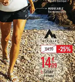 Intersport MCKINLEY Short de randomnée ondra femme offre