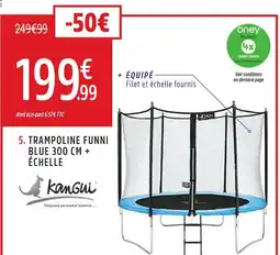Intersport Kangui Trampoline Funni Blue 300 CM + Échelle offre