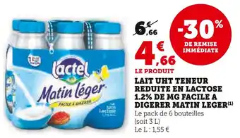 U Express Lactel Matin Léger offre