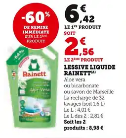 U Express Rainett Lessive liquide offre