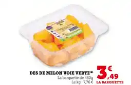 U Express Des de melon voie verte offre