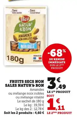 U Express Vico Fruits secs non salés Natur'& Bon offre