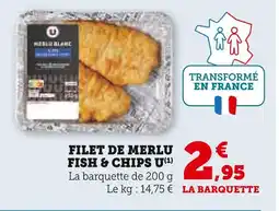 U Express U Filet de Merlu Fish & Chips offre