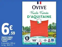 E.Leclerc Express Truite fumée d'aquitaine ovive offre