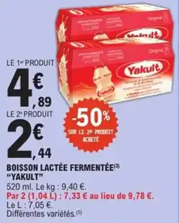 E.Leclerc Express Boisson lactée fermentée yakult offre