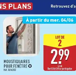 ALDI Moustiquaires pour fenêtre offre