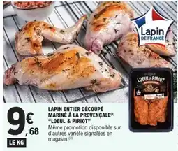 E.Leclerc Signal - lapin entier découpé mariné à la provençale offre