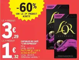 E.Leclerc L'or espresso - capsules de cafe offre