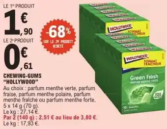 E.Leclerc Hollywood - chewing-gums offre