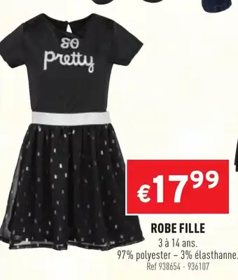 Trafic Robe Fille offre