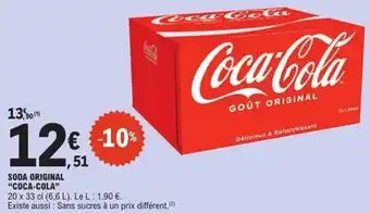 E.Leclerc Express Soda original coca-cola offre