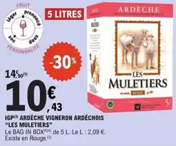 E.Leclerc Express Igp ardèche vigneron ardéchois les muletiers offre