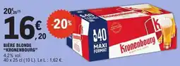 E.Leclerc Express Bière blonde kronenbourg offre