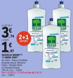 E.Leclerc Express Vaisselle mains l'arbre vert offre