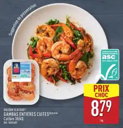 ALDI Gambas entières cuites offre