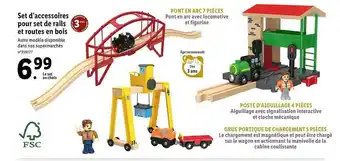 Lidl Set D'accessoires Pour Set De Rails Et Routes En Bois offre