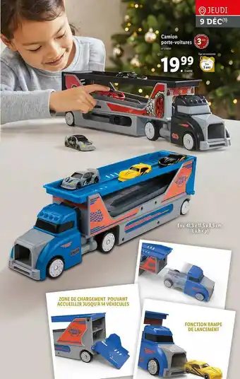 Lidl Camion Porte-voitures offre