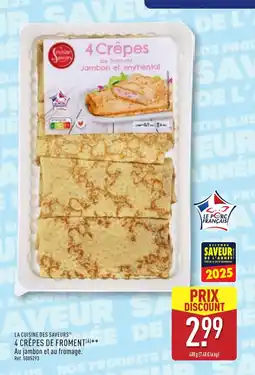 ALDI 4 crêpes de froment offre