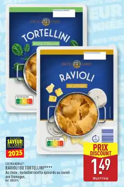 ALDI Ravioli ou tortellini offre