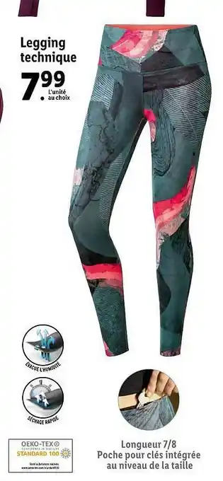 Lidl Legging Technique offre