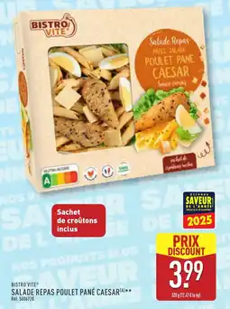 ALDI Salade repas poulet pané caesar offre