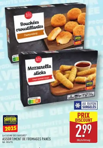 ALDI Assortiment de fromages panés offre