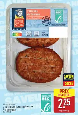 ALDI 2 hachés de saumon offre