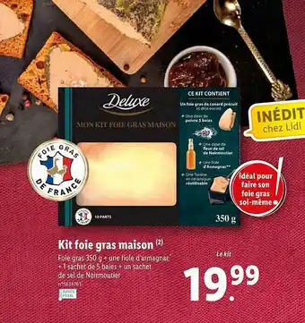 Lidl Kit Foie Gras Maison Deluxe offre