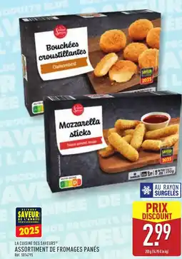ALDI LA CUISINE DES SAVEURSⓇ Assortiment de fromages panés offre