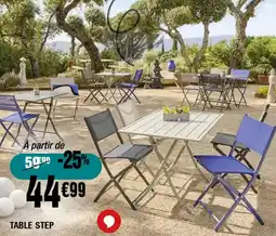 La Foir'Fouille Table step offre