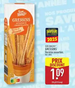 ALDI Sun snacks gressins offre