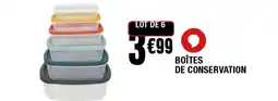 La Foir'Fouille Boîtes de conservation offre