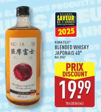 ALDI Blended whisky japonais 40° offre
