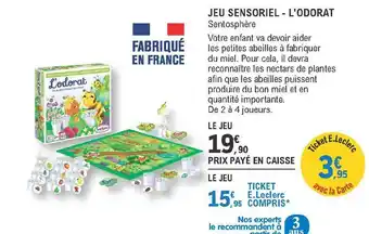 E.Leclerc Jeu Sensoriel - L'odorat - Sentosphère offre