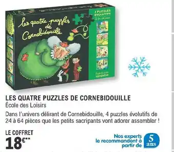 E.Leclerc Les Quatre Puzzles De Cornebidouille offre