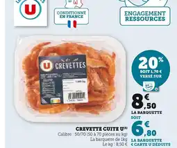 Hyper U U Crevette cuite offre