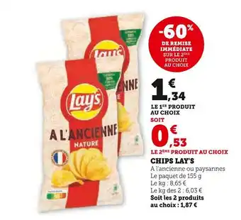 Hyper U LAY'S Chips offre