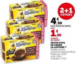 Hyper U NESTLE LA LAITIERE Petits pots de crème offre