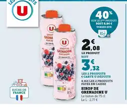 Hyper U U Sirop de grenadine offre
